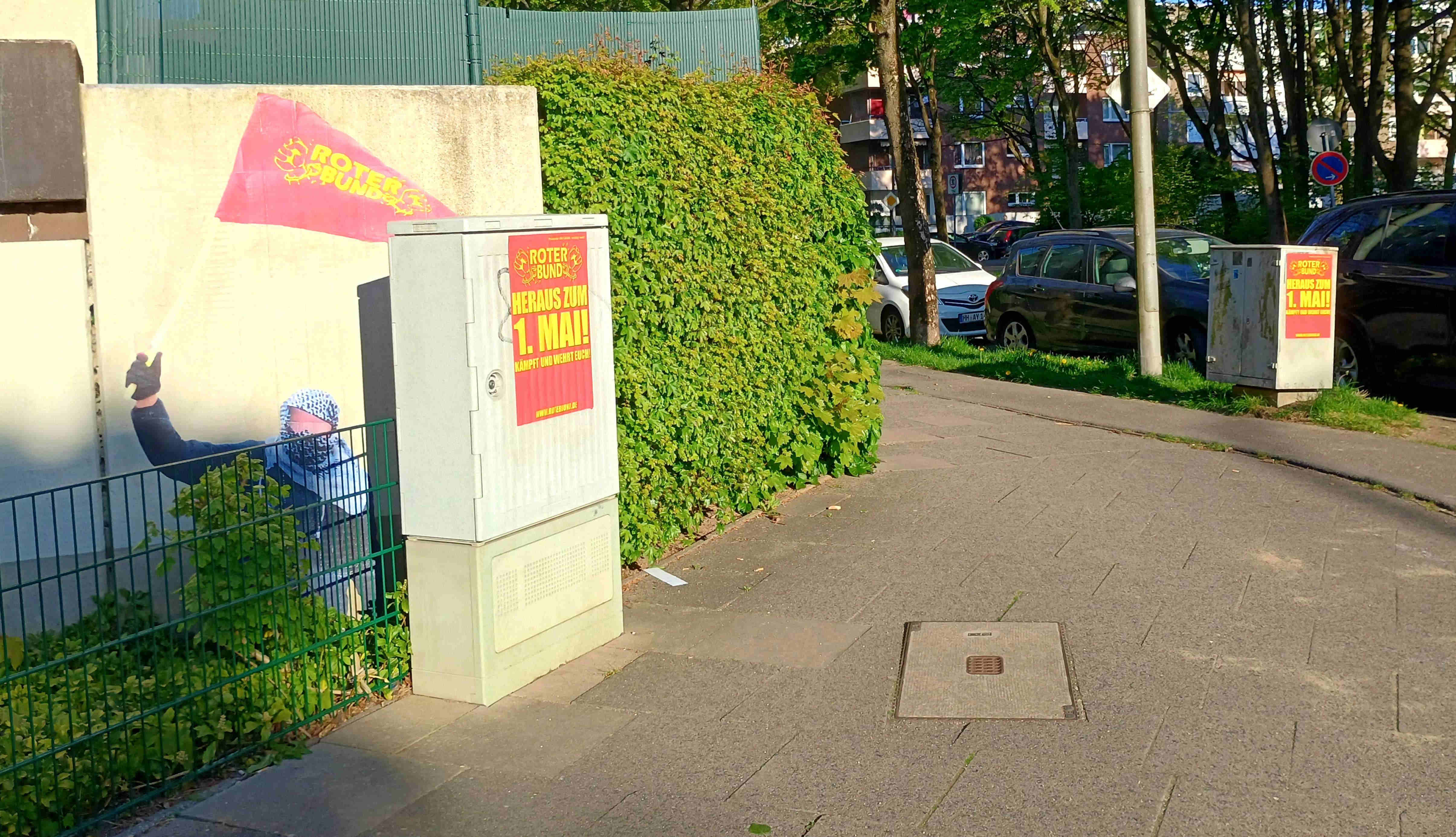 Mobilisierung in Hamburg Steilshoop