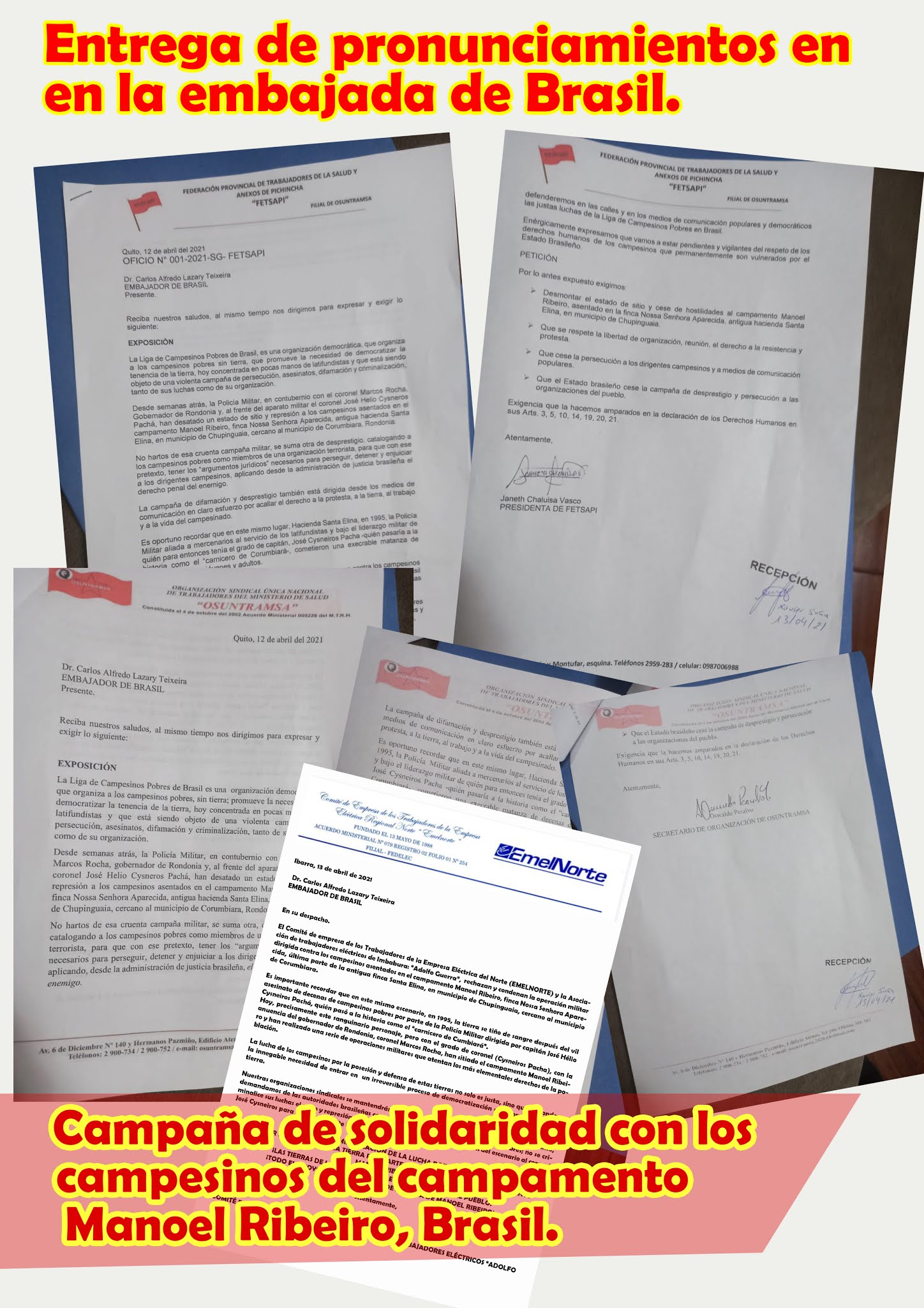 Rondonia Solidarität EC Botschaft II