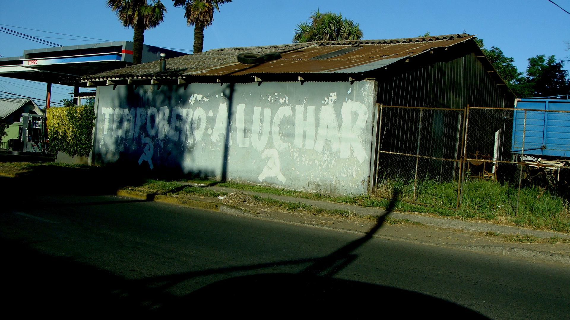 Chile Agitation der Saisonarbeiter auf dem Lande in Ñuble 5