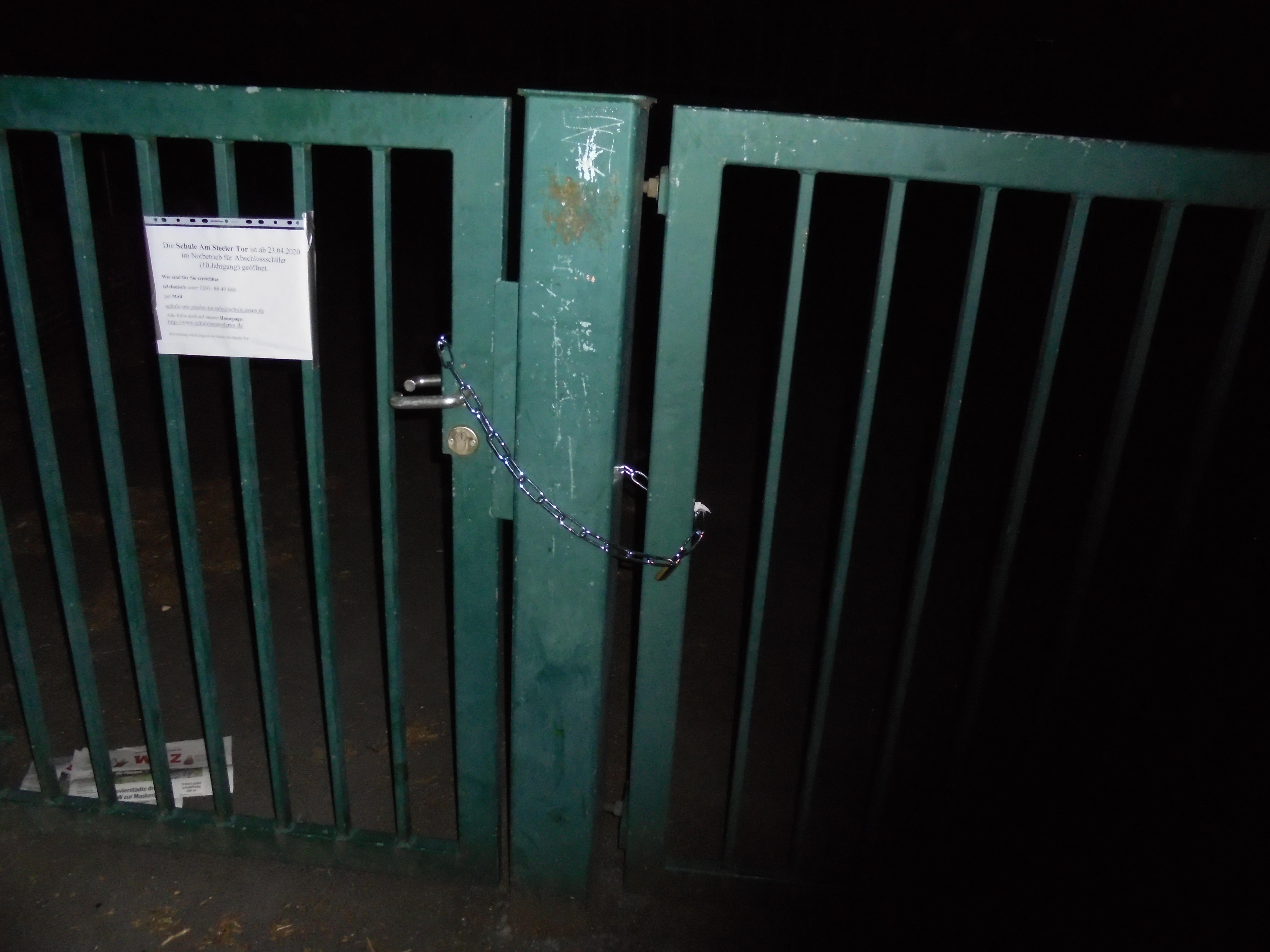 Geschlossen wegen Infektionsgefahr Nr.2